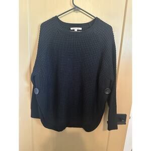 Magnolia Lane Cavender's Sweater Women's Small Black‎ Raglan Pullover Outdoor